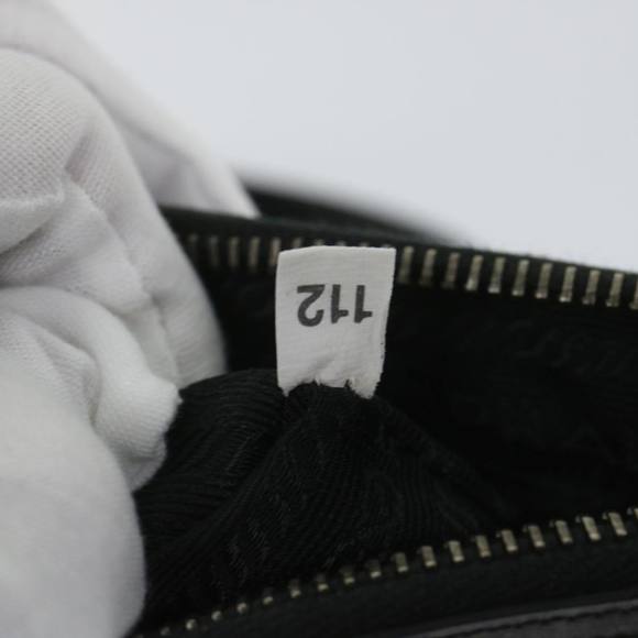 PRADA Hand Bag Leather Black Auth fm2852 - Picture 12 of 16